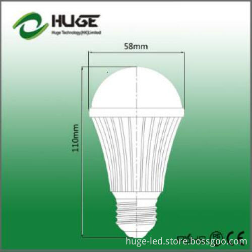 High luminous led lights 6W  bulbs with Beam Angle 190?